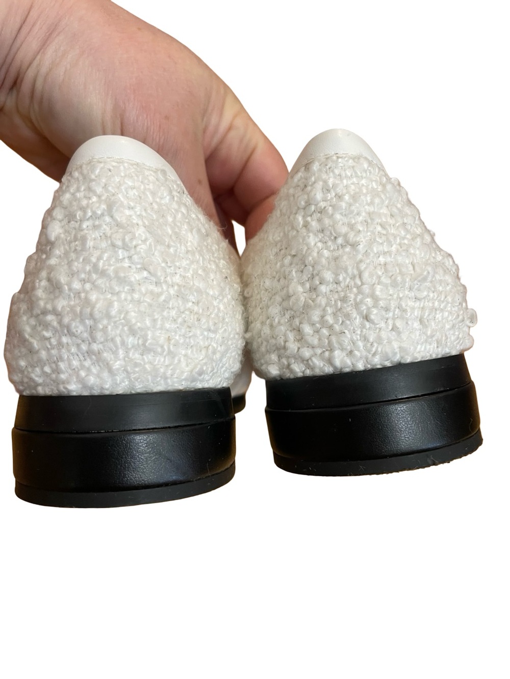 Vionic Mylene White Bouclé Loafers - Picture 14 of 16